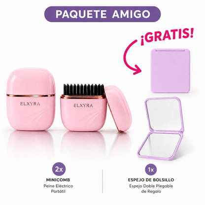 ELXYRA Minicomb Paquete Amigo con espejo de bolsillo gratis