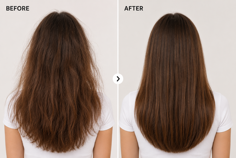 NEVER WORRY ABOUT YOUR HAIR AGAIN